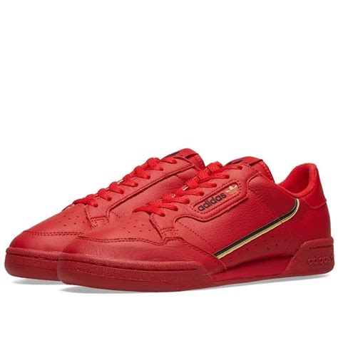 adidas continental 80 damen weiß rot|Adidas continental 80 size chart.